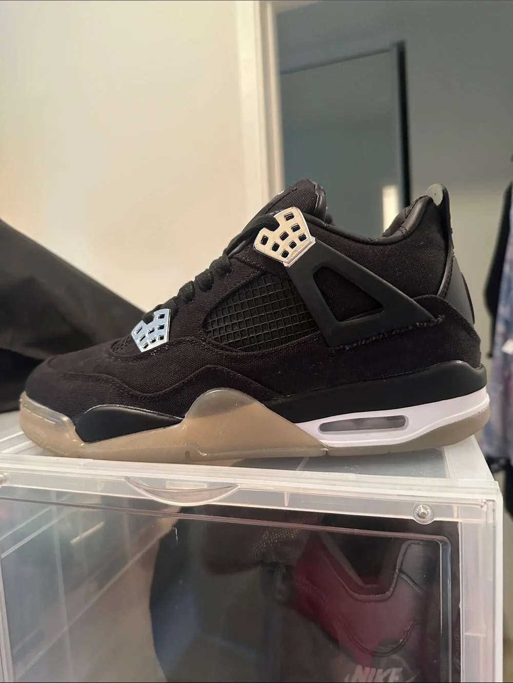 Men's Black Suede Athletic Sneakers